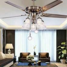 2pcs 50m Crystal Prism Ball Fan Pull Chains, Fan Pull Cord Set With Connector, Ceiling Fan Accessories - Transparent - View 5