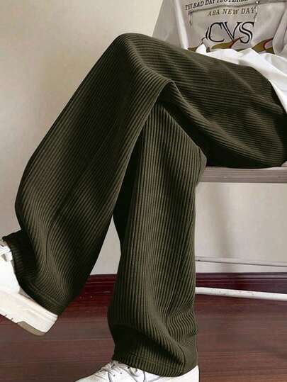 1件装 男童纯色百搭休闲运动裤