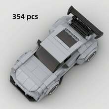 MIKEMENG Pink/Gray/Supercar Racing Classic MOC Building Blocks Set, Adult DIY Buildable Car Toy Model, City Tech Champion Cup Series, Suitable As Birthday, Halloween, Christmas Gift