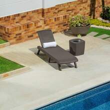 YQQ MQ Camastro Plegable Portatil Apariencia Tipo Rattan Jardin Alberca Mocca2179 - Moca - Ver 3