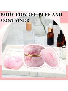 80g Set Includes 1 Mini Heart Shaped Makeup Sponge (No Loose Powder), 1 Powder Compact, Suitable For Bathing And Travel, Perfect Gift For Valentine's Day, Christmas, Eid, Holidays And Halloween, Listed In Holiday Gift Guide And Halloween Candy Box. Set Contains Mini Sponge And Powder Compact, Mother's Day Gift, Bedroom Essential, Travel Product - Multicolor - View 5