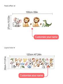 1 pieza - Papel tapiz personalizado - Decoración de habitación personalizada para niñas, decoración del hogar autoadhesiva para la guardería, papel tapiz para niñas, pegatinas de pared extraíbles para regalos personalizados, decoración de pared para sala de estar, decoración de sala de estar, pegatinas para ventanas - Decoración de pared linda y creativa para el arte de pared, decoración de habitación de niños, decoración de dormitorio