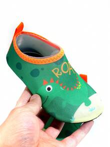 Boys Dinosaur ROAR Print Water Shoes - Quick Dry Anti-Slip For Beach - Green - View 5