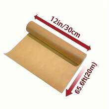 1 Roll Heavy Duty Non-Stick Parchment Paper For Baking, Grilling, Air Fryer & Steaming - Silicone Oil Resistant Baking Sheets For Chicken, Fish, Vegetables & More - Perfect For Outdoor Picnic & Everyday Kitchen Use - Multicolor - View 13