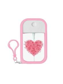 1/4个50毫升免洗洗手液喷雾保护套，粉色情人节玫瑰女士喷雾瓶，防摔防撞保护套，钥匙扣设计方便携带，可轻松挂在包包、钥匙或儿童背包上，耐磨耐脏。适用范围广，可水洗重复使用，免洗洗手液喷雾保护套，旅行礼物，情人节礼物。 - 彩色 - 查看 8