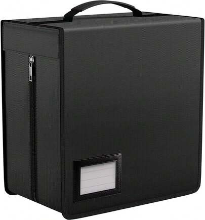 Cajas de Almacenamiento para CD, contenedor con capacidad para 400, Caja de Almacenamiento de DVD Ignífug, Carpeta de CD/DVD, Bolsa de Almacenamiento Portátil para Automóviles Domésticos