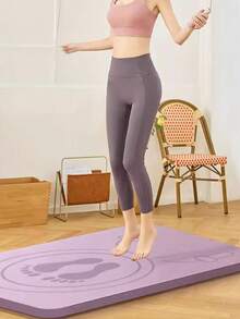 1pc Soundproof Shock-Absorbing Jump Rope Mat, Quiet Non-Slip Soft TPE Mat, Square Yoga Mat, Yoga Balance Pad, Home Yoga Fitness Equipment, Thick Yoga Fitness Mat, Balance Pad, Flat Support Pad, Pilates Mat, Gym Fitness Mat, Gym Fitness Equipment, Yoga Accessories, Pilates Accessories, Gym Accessories, Jump Rope Accessories, Jump Rope Essentials, Yoga Essentials, Gym Essentials