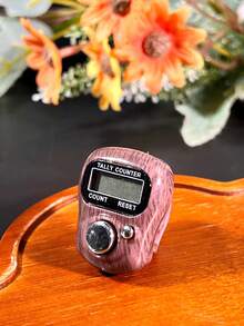 优雅木纹迷你环形计数卡片套装，便携式简约念珠计数器，计数范围0-99999，中东阿拉伯祈祷计数器，多用途计数器 - 彩色 - 查看 18