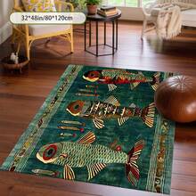 Cashmere-Like Fish Pattern Printed Large Carpet, Exquisite Carpet, Comfortable And Beautiful, Versatile Decorative Style, Suitable For Living Room Carpets, Sofa Cushions, Door Mats, Bedroom Carpets, Outdoor Carpets, Malls, Cafes And Other Scenarios, Easy To Clean And Machine Washable, Available In Multiple Sizes. - Nhiều màu - Xem 9