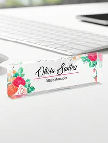 1 Tấm bảng tên để bàn bằng acrylic tùy chỉnh, 24 kiểu - Trang trí văn phòng cá nhân hóa, món quà lý tưởng cho sếp, giáo viên, luật sư, bác sĩ và đồng nghiệp - Hoàn hảo cho lễ tân gia, Giáng sinh, Lễ Tạ ơn, quà tặng cá nhân hóa, quà tặng ngày lễ - Nhiều màu - Xem 35