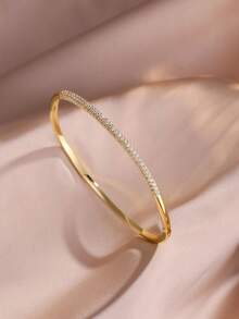 rakol Vòng tay nữ thời trang tối giản đính đá Cubic Zirconia lấp lánh hình ngôi sao. - vòng đeo tay - Xem 2