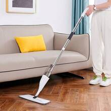 Spray Mop With Refillable Bottle, 360° Rotating Floor Cleaning Mop - trắng - Xem 8