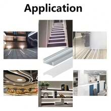 U型LED扩散槽，LED铝型材系统，带PVC磨砂罩，适用于LED灯条的铝型材