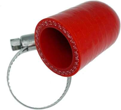 Bekelan Tapa Refrigerante de Silicona Reforzada Universal de 20 mm, Tapón de Radiador, Tapón de Depósito de Anticongelante, con Abrazadera para Calentador de Derivación, Puerto de Agua al Aspiradora