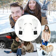 Guantes De Invierno Calefactables, Recargables con 3 Niveles De Temperatura Calentador De Manos para Clima Fro Nevado, para Hombres Mujeres Ancianos Esqu Snowboard Motociclismo Ciclismo - En blanco y black - Ver 5