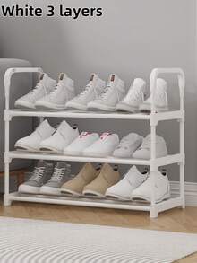 1 chiếc kệ giày 3-7 tầng, dung tích lớn, chắc chắn, đơn giản, chống bụi, dùng cho nhà ở/ký túc xá, tủ đựng giày nhiều tầng, giá để giày trong tủ quần áo, giá treo giày, giá để giày treo trên cửa. - Nhiều màu - Xem 20