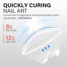 1pc Mini Rechargeable LED Nail Lamp For Gel Nails, Quick Dry Nail LEDs Machine Gel Polish Nail Dryer Lamp Manicure Tool Rechargeable Salon Equipment - Mini Nail Lamp - 查看 11