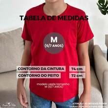 Girls' Short-Sleeve T-Shirt, 100% Cotton - 紅G - 查看 6