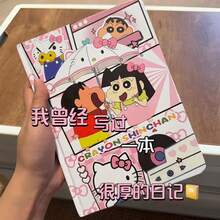 CRAYON SHINCHAN 日式蜡笔小新A5硬面笔记本，可爱又实用的卡通手账本，学生彩色内页笔记本。多种款式可选。适合学生和教师作为学习和办公文具使用。 - 彩色 - 查看 14