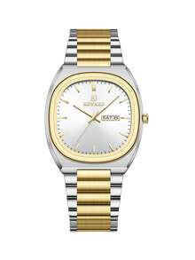 REWARD Men's Quartz Wristwatch, Business Fashion Style, Chronograph Calendar, Luminous Hands, Multifunctional Men's Watch, High-Quality Gift, Classic Design, Stainless Steel Strap - Silver and Gold - View 14
