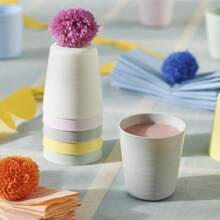 Kalas - Juego de vajilla de plastico para niños sin BPA tazon plato taza y cubiertos colores pastelConveniente y duradero, favorito para niños - Multicolor - Ver 10