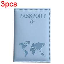 1pc/3pcs/5pcs/10pcs Matte PU Travel Passport Cover, With World Map & Letter Printing, Holder Design Passport Wallet Holder Organizer Women, Essential Travel Accessory Letter Versatile, Large Capacity Middle School Students, High School Senior High School Students, College Students, University Students, Freshman, Sophomore, Underclassmen, Customized Passport Case, Summer Holiday