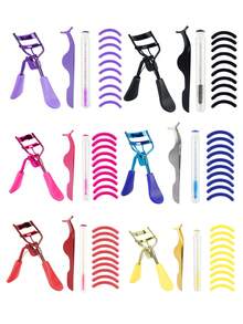 13pcs Eyelash Tool Set, Eyelash Curler, Eyelash Curler Replacement Rubber Pads, False Eyelash Extension Auxiliary Tools, Tubular Eyelash Brush, Eyelash Comb, Eye Makeup Tools - Multicolor - View 8