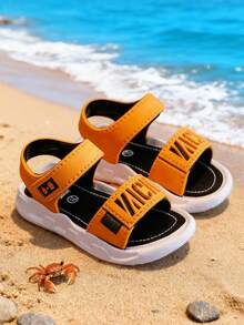 1 Pair Summer PVC Soft Bottom Non-Slip Children/Toddler Sandals