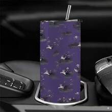 20oz  Style Nightmare Before Christmas Pattern Straight Tumbler Spooky Whimsical Halloween Decor Insulated Cup - 1 cái - Xem 4