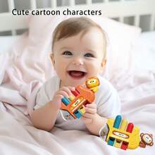 动物宝宝弦乐动物音乐趣味玩具婴儿口琴鸣响启蒙早教钢琴编曲笛子演奏益智玩具操作简便可水洗可增强宝宝的音乐细胞 - 彩色 - 查看 7
