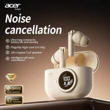 Acer OHR508 無線藍牙入耳式耳機，附充電盒，時尚復古外觀，降噪通話，立體聲，舒適佩戴，兼容 iOS/Android 手機 - 均碼 - 查看 4