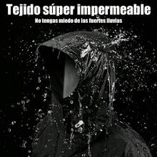 Impermeable Motociclista Refleante con Capuca Desmontable a CalidadTrae de a Motocicl con Cubia  Zapato para ore y Muer - Blancoynegro - Ver 6