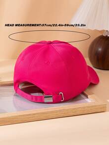 1pc Heart Crown Print Adjustable Women Baseball Cap, Suitable For Valentine's Day Theme, Daily Commute And Streetwear - Heart-shaped Baseball Cap - View 3