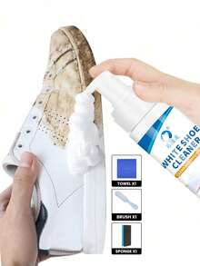 JUE FISH 4/3/1件装运动鞋清洁泡沫，适用于温和清洁白色鞋子，去除泛黄的边缘和污渍，无需水洗，可作为圣诞礼物赠送亲朋好友，也适用于学生鞋袜清洁（无需水洗），适合情人节、返校季等场合。（新旧款式随机发货）