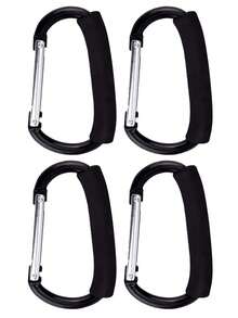 1/2/4PCS Stroller Hooks For Hanging Bags And Shopping Hanging Purses, Large Stroller Accessories Multifunctional Stroller Hook Organizer For Travel Car Seats, Large Stroller Clip Stroller Accessories For Mommy, Baby Carriage Accessories