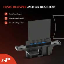 A-Premm HVAC - Resistencia de motor de soplador compatible con vehículos INFINITI y Nissan - G20, Altima, Maxima, NX, Pathfinder, Pathfinder Armada, Sentra - parte delantera, reemplazo# 271500W014, - negro - Ver 2