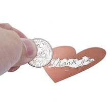 300 Sheets/Roll Heart-Shaped Scraping Stickers, Rose Gold/Silver/Gold Three Colors, Hand-Made Stickers Gift Packaging Hand-Account Decoration Scrapbook Stickers, Valentine's Day Surprise Stickers - Multicolor - View 2