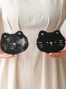 15pcs/Set Cartoon Lint Cleaning Balls, Magic Hair Cleaning Tool, Bed & Sofa Cleaner, Pet Fur Remover Brush - Black - View 5