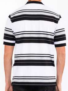 Mens West Coast Classic Striped Polo Shirt - màu đen - Xem 4
