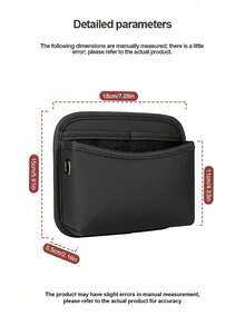 1 pieza Bolsa de almacenamiento de cuero para coche, organizador de bolsillo con soporte adhesivo para teléfono de coche - Negro-3096 - Ver 11