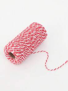 1 Tube, 100Meter Color Cotton Rope Gift Packaging With Pendant Rope Gift Packaging Rope, Bouquet Ribbon, Flower Wrapping Paper, Craft Supplies, Fabric, Gardening, Diy, Home Decor,Handmade Wedding Bouquet Material, Gift Packaging Material - Multicolor - View 5