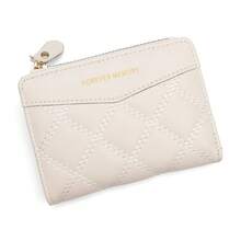 2025 女士短款钱包 刺绣 TPU 拼接学生卡包 极简拉链零钱包 女士钱包 小钱包 可爱钱包 迷你钱包 女士钱包