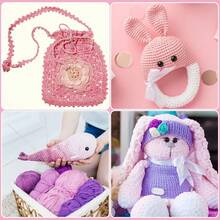 5pcs/250g 5-Color Handmade Crochet Yarn Set, Soft & Comfortable Knitting Yarn, Multipurpose For Crocheting Wallets, Clothes, Carpets, Suitable For DIY Valentine's Day Gifts, Scarves, Hats, Sweaters, Decorations, Wallets, Handbags, Approx. 50g/Pc (Random Packaging)