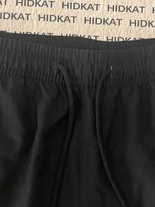 Quần thể thao nam nhẹ màu gradient, cạp chun có dây rút, có túi, thích hợp tập luyện hàng ngày, mùa xuân/thu - màu đen - Xem 5