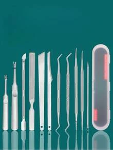 Manicure Set, Manicure Tool Set, Professional Nail Clippers, Pedicure Set, Personal Care Tools, Graduation Gifts For Men & Women, Deluxe Leather Case, Home Travel