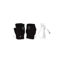 Guantes con Calefaccin, Calentadores de Manos con Calefaccin Elctrica Manos Completas y Medias Elctricas Calefaccin de Camping de Doble Cara Guantes Clidos para Computadora Porttil Negro - Negro - Ver 8