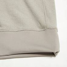 Adidas Sudadera de cuello redondo de felpa cómoda y minimalista clásica para hombre JW1619, otoño/invierno - Sésamo claro de color marrón grisáceo - Ver 6