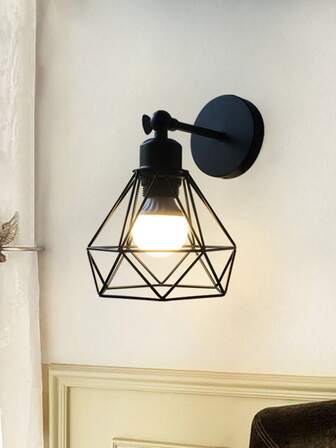 Retro industriell E27 vägglampa med justerbar vinkel för vardagsrum, sovrum, matsal, kök, korridor, balkong, badrum, trappa