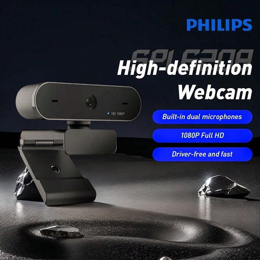Philips Camera SPL6208 High-Definition Video Calling, Computer Office Meeting Camera