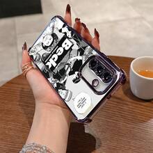 Funda de Teléfono Anime B-BECK Clásica y Popular, Compatible con Samsung Galaxy A26 A36 A55 A35 A06 A16 A05 A14 A24 A34 A54 A15 A05S A25 A23 A33 A53 A73 A13 4G 5G, Funda Trasera Transparente Suave a Prueba de Golpes, Versión Azul con Bloqueo - Mezcla de colores - Ver 5